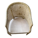 Fauteuil bois et cannage