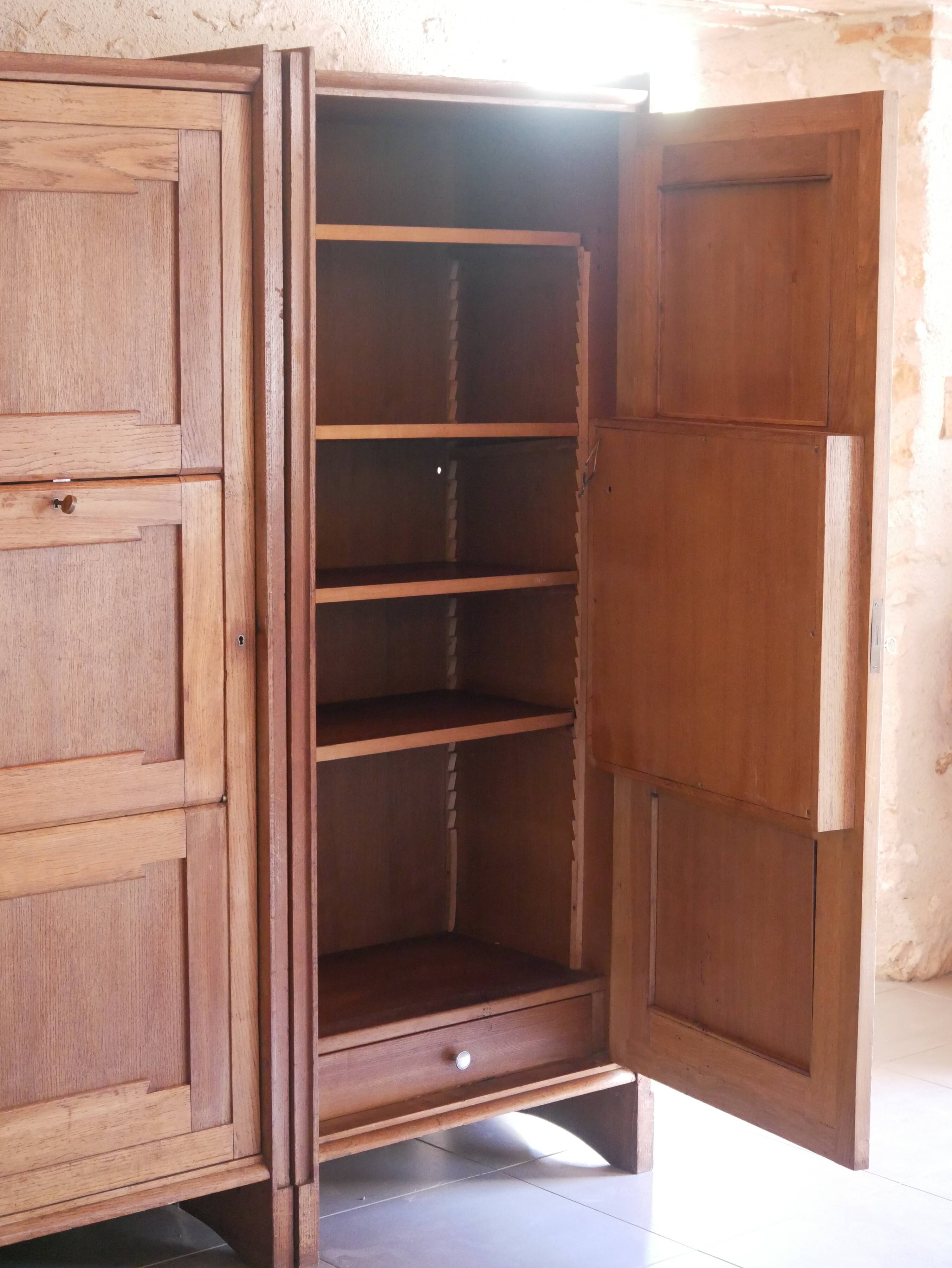 Pair of twin secretary cabinets