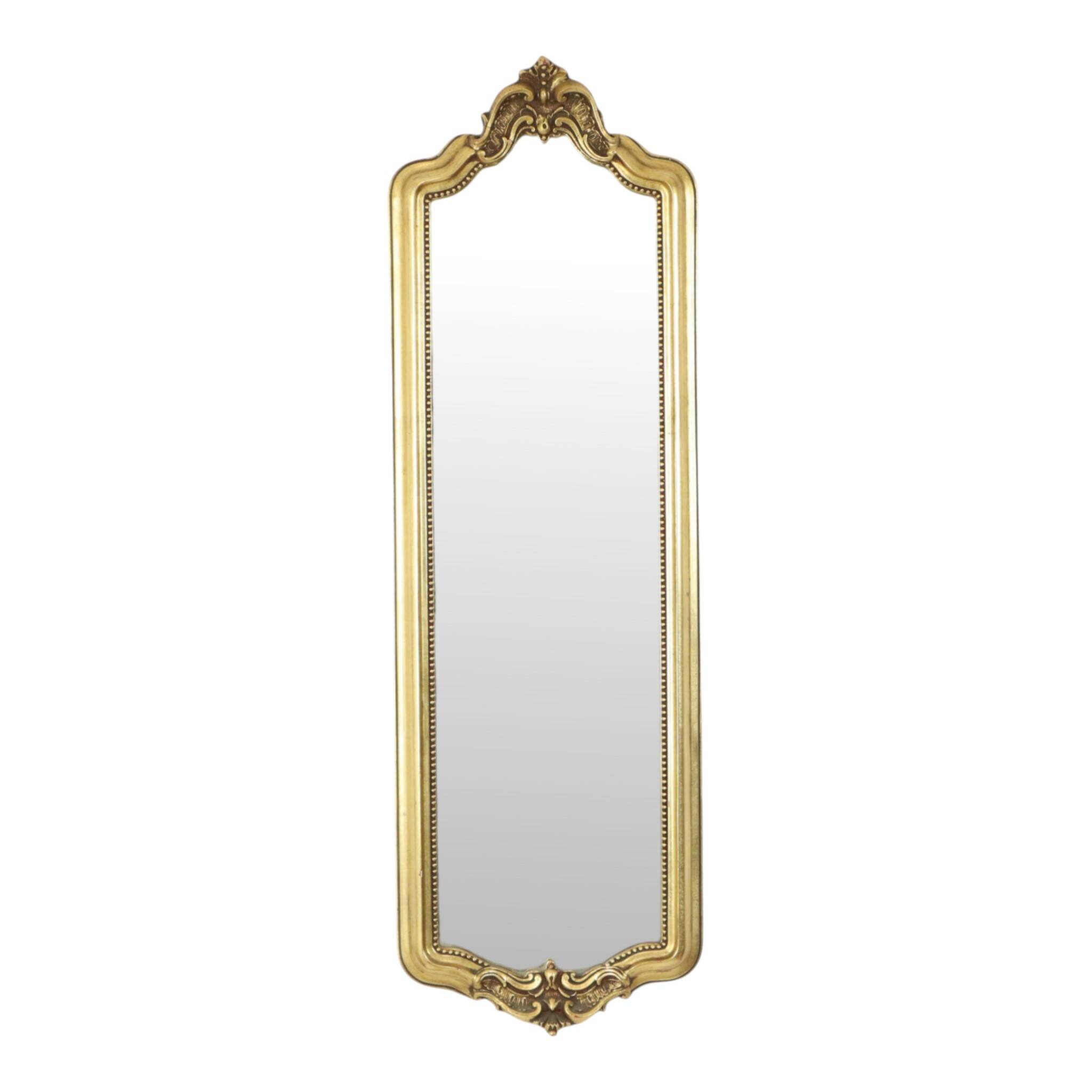 Narrow Classic Vintage Mirror, Baroque Style, Gold, 72cm