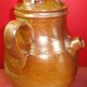Pottery jug old jar vernified sandstone