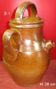 Pottery jug old jar vernified sandstone