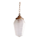 Art Deco pendant light in faceted satin glass, 1920s