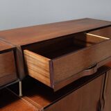Vintage sideboard in exotic wood, Italian design, 1960s, original
