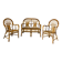 1960s italian rattan garden set