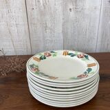 set of 8+3 St Amland plates