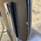 Vintage office chair in black skai