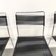 Série de 6 Chaises "Spaghetti" Design Italien Années 80 – Noir & Chrome