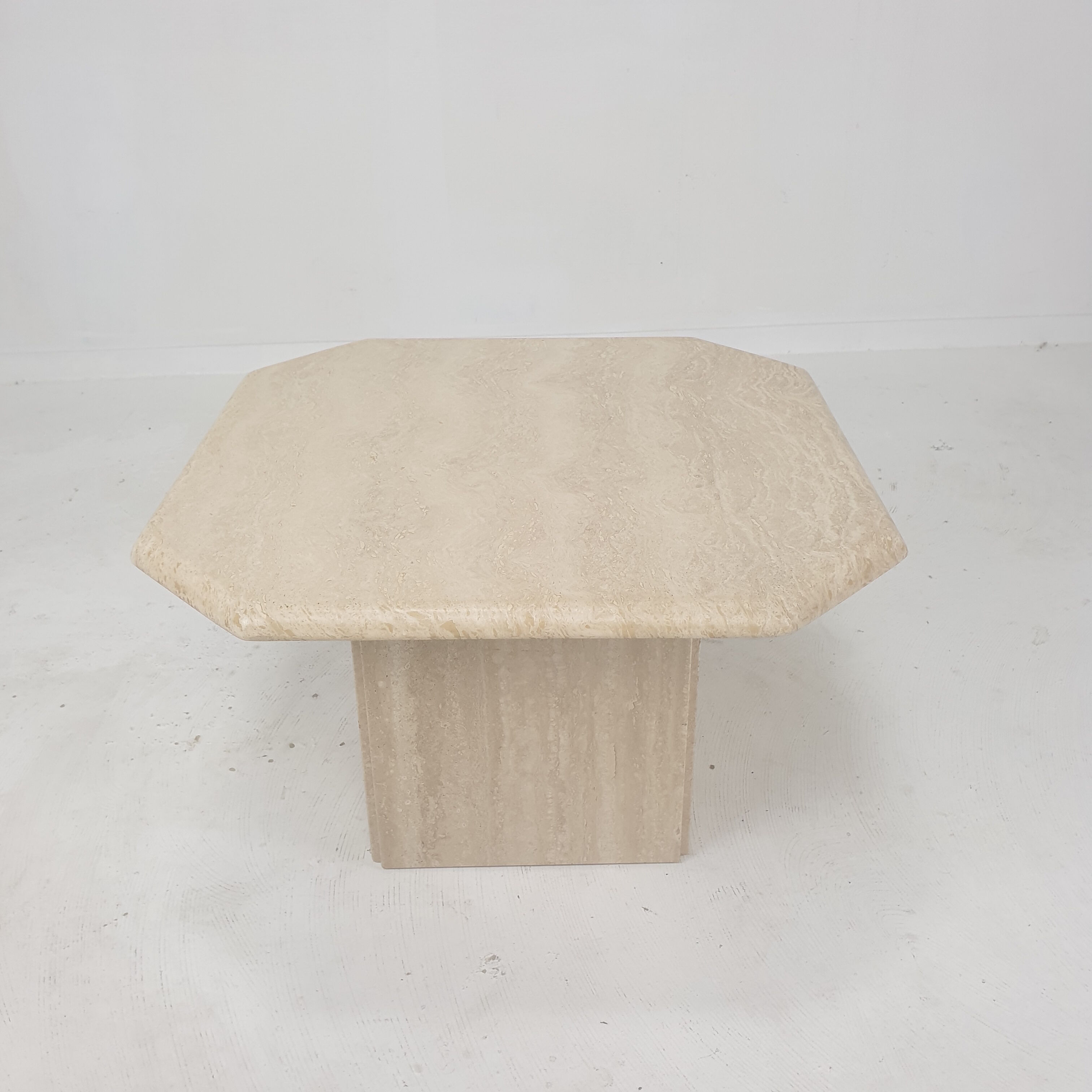 Italian Travertine Coffee Table, 1980's