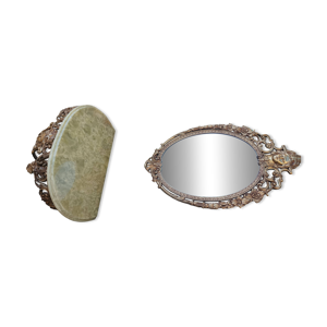 Console murale+ miroir