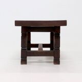 Antique Handcarved Solid Tropical Wooden Dining Table 1920s