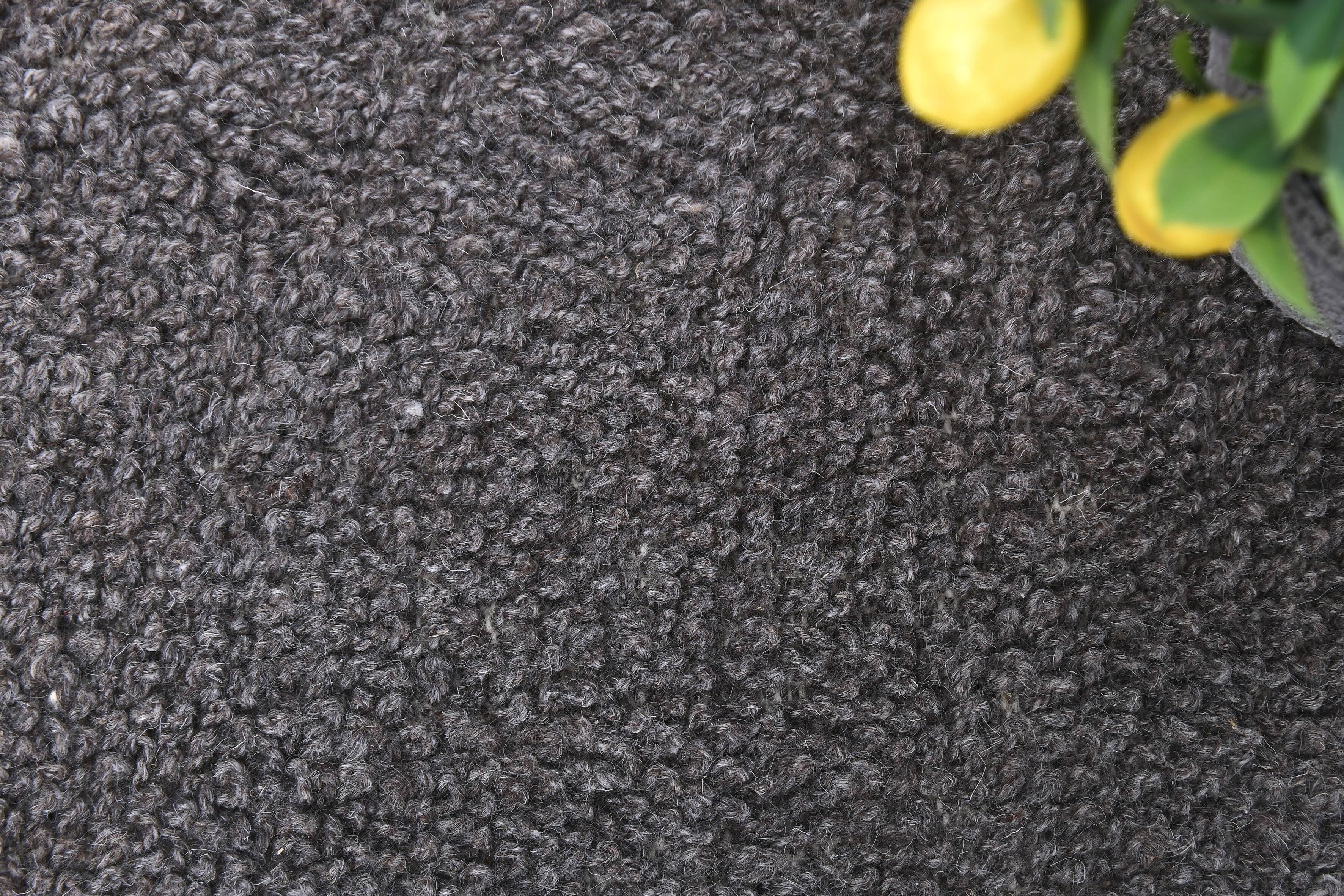 6x9 Dark Brown Handmade Wool Vintage Rug, 196x293Cm