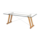 Table à manger / bureau TESO par Superstudio pour Giovanetti, Italie, années 1980