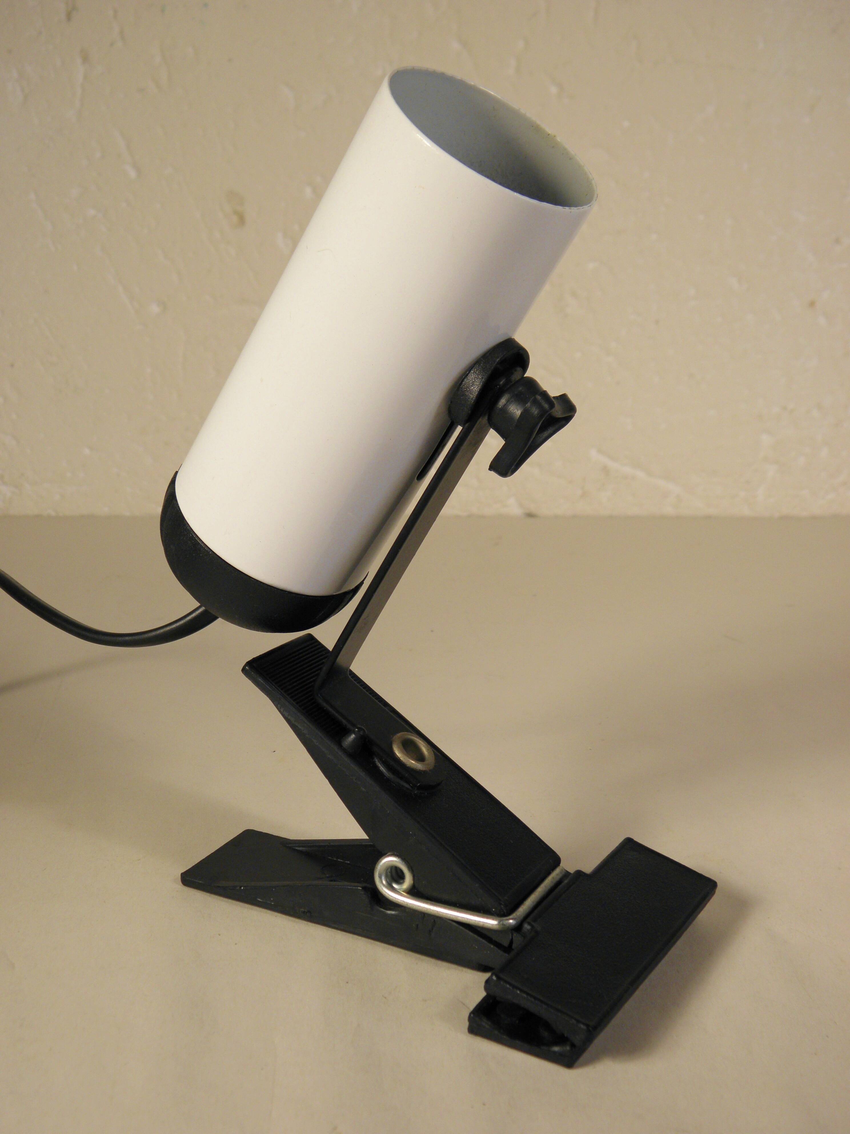 80s wall light, clamp spotlight