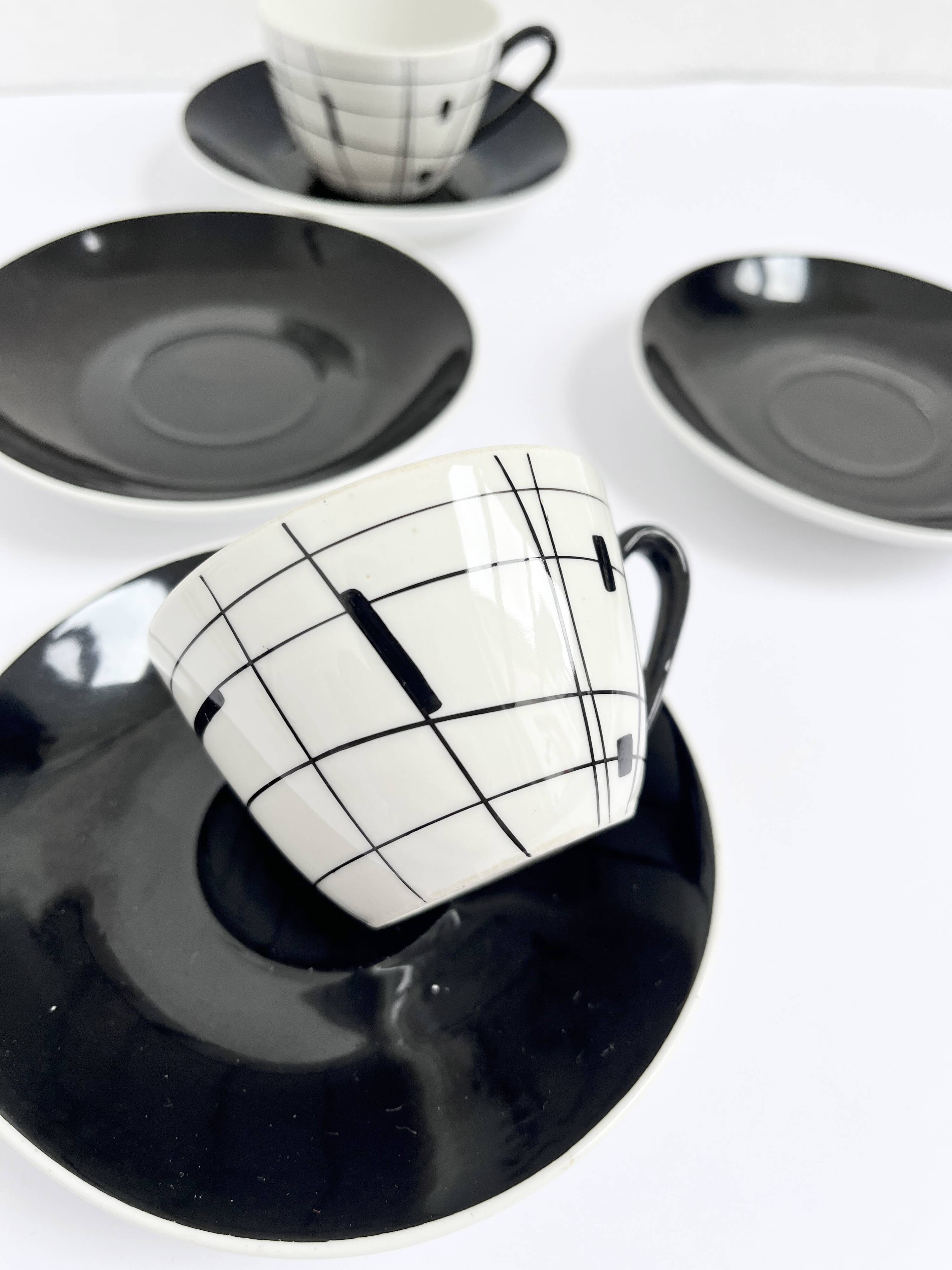"Lidia" coffee service by Marian Pasich 1957 Chodziez Poland