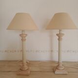 Pair of home table lamps the dolphin