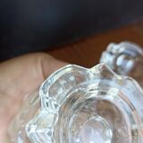 Pair of VMC candle holders in thick glass - Reims