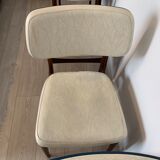 Wooden and skai chairs