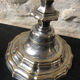 Antique candle holder in silvered bronze