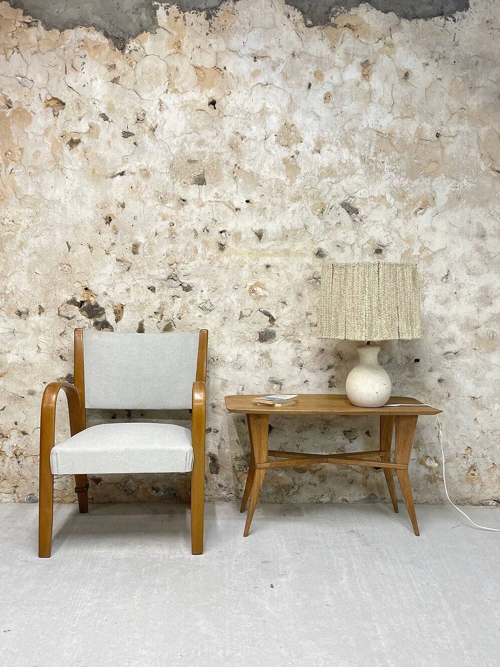Lampe pierre blanche