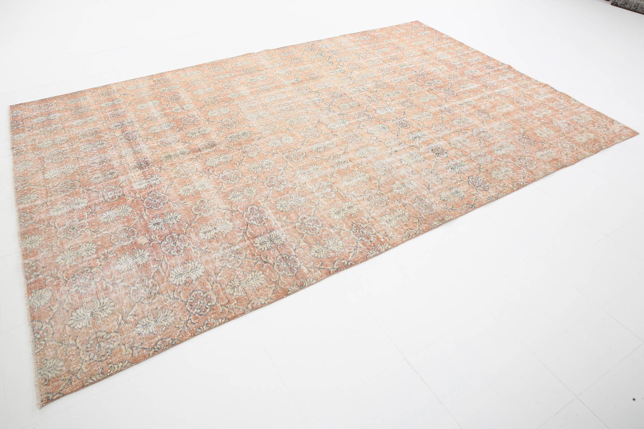 7x11 Muted Orange Classic Vintage Rug, 217x336Cm