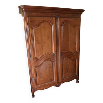 Molded and carved oak cabinet, provincial work from the 19th century
