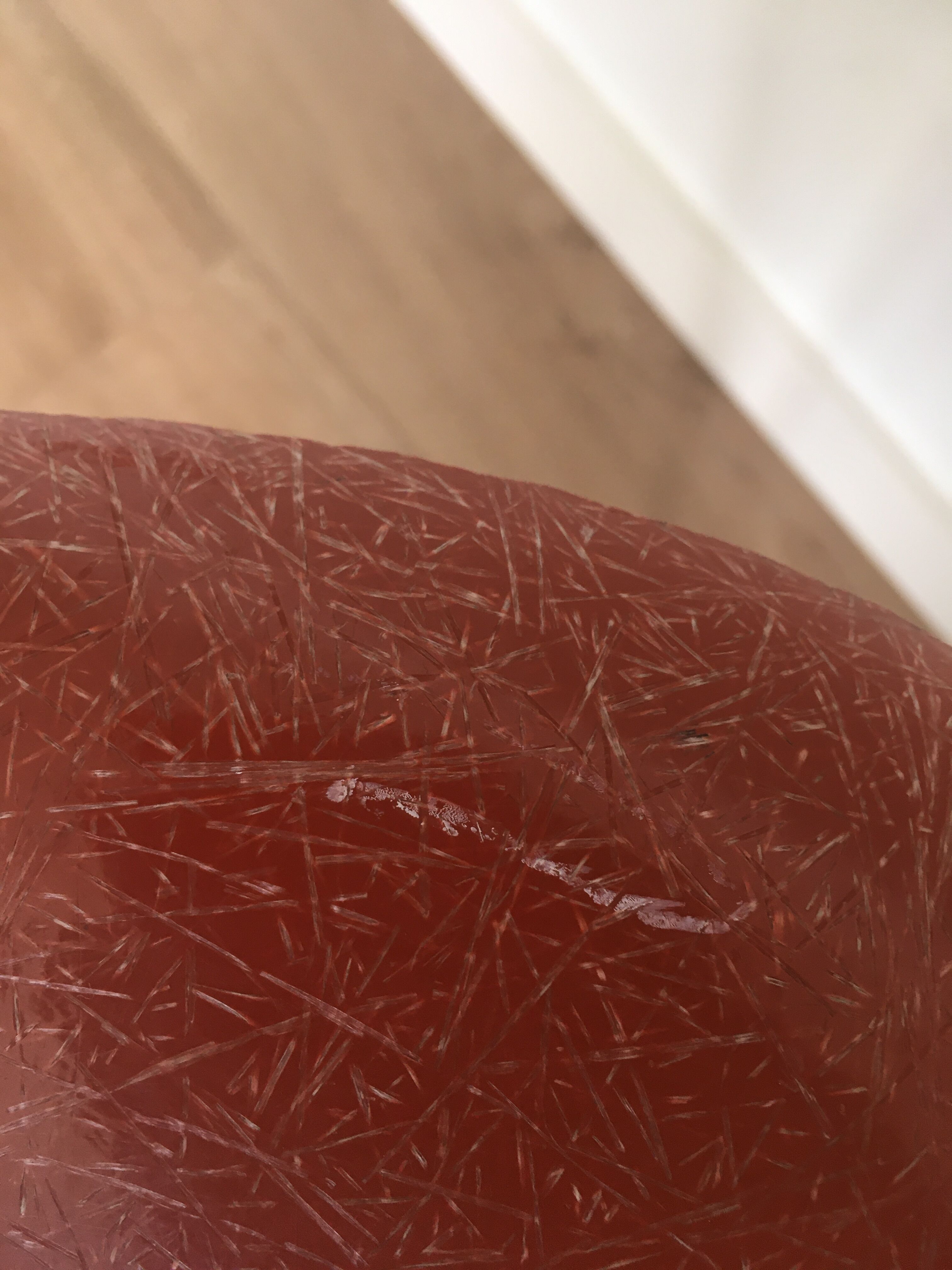 Herman Miller "DSX" chair in fiberglass, Charles & Ray Eames