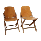 Paire de chaises pliantes US Army WWII