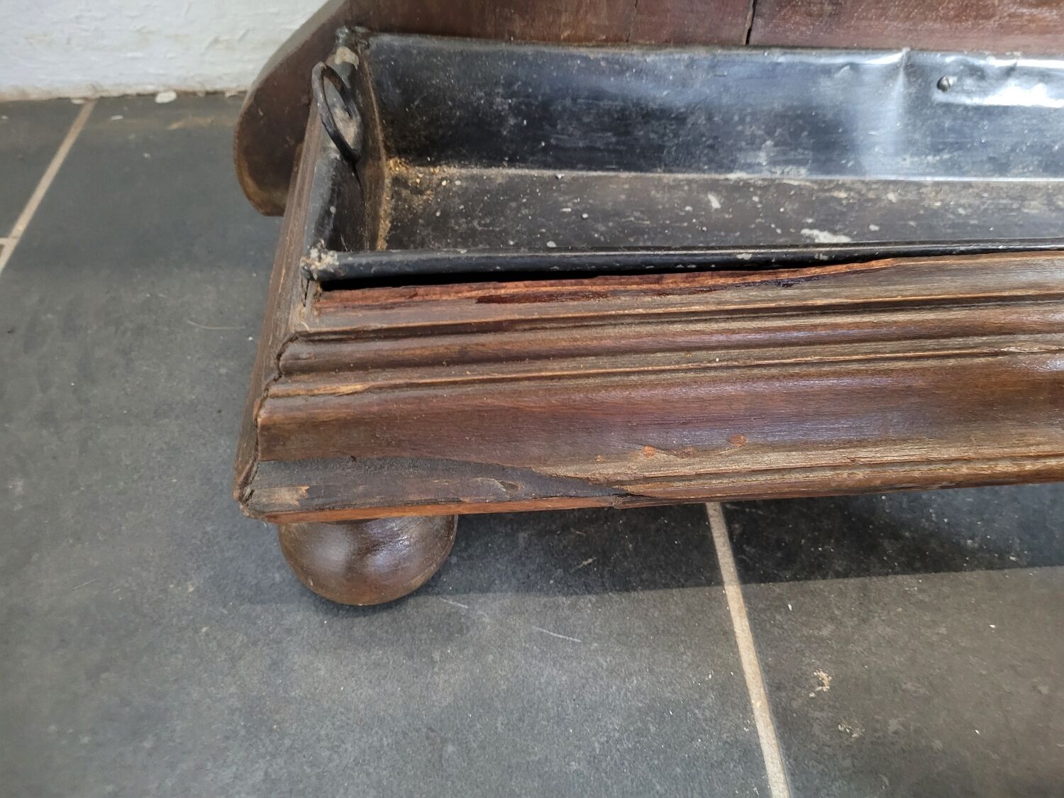 Old walnut cloakroom