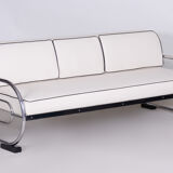 White Slezak Sofa made in 1930s Czechia - Restored