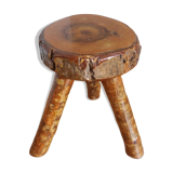 Brutalist tripod cowherd stool