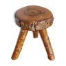 Brutalist tripod cowherd stool