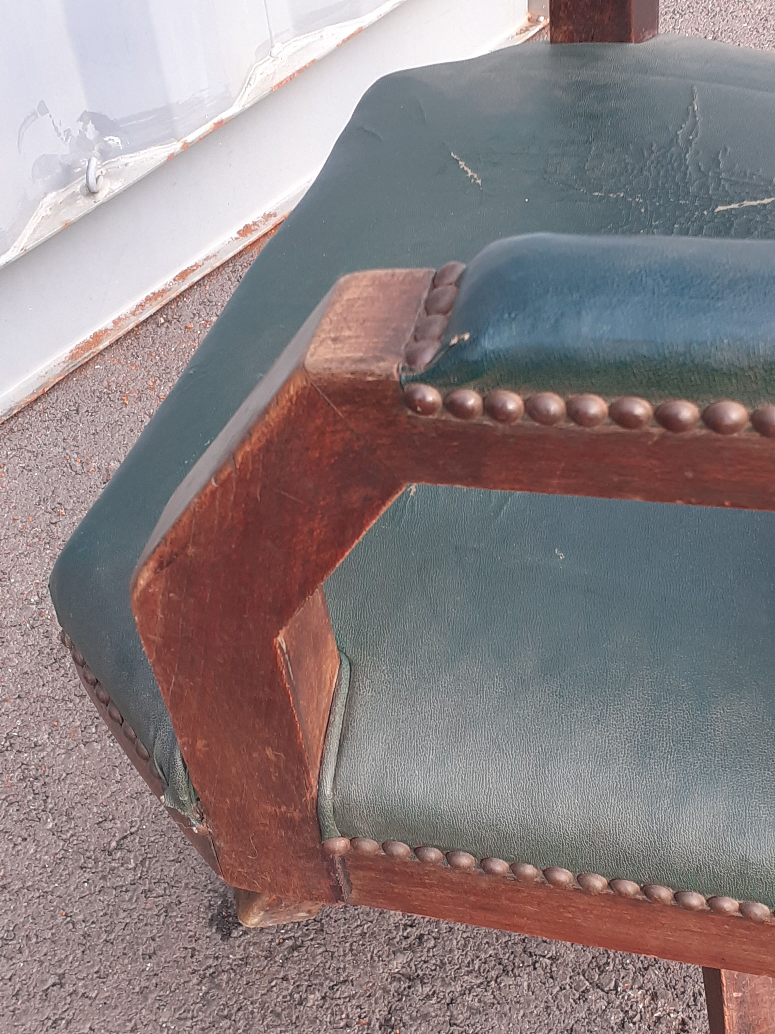 Fauteuil de bureau ancien administratif pivotant vintage