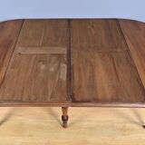 Extendable Walnut Table, Louis-Philippe Style – Late 19th Century