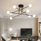 Mixed metal light chandelier, hanging lamp, ceiling light, light