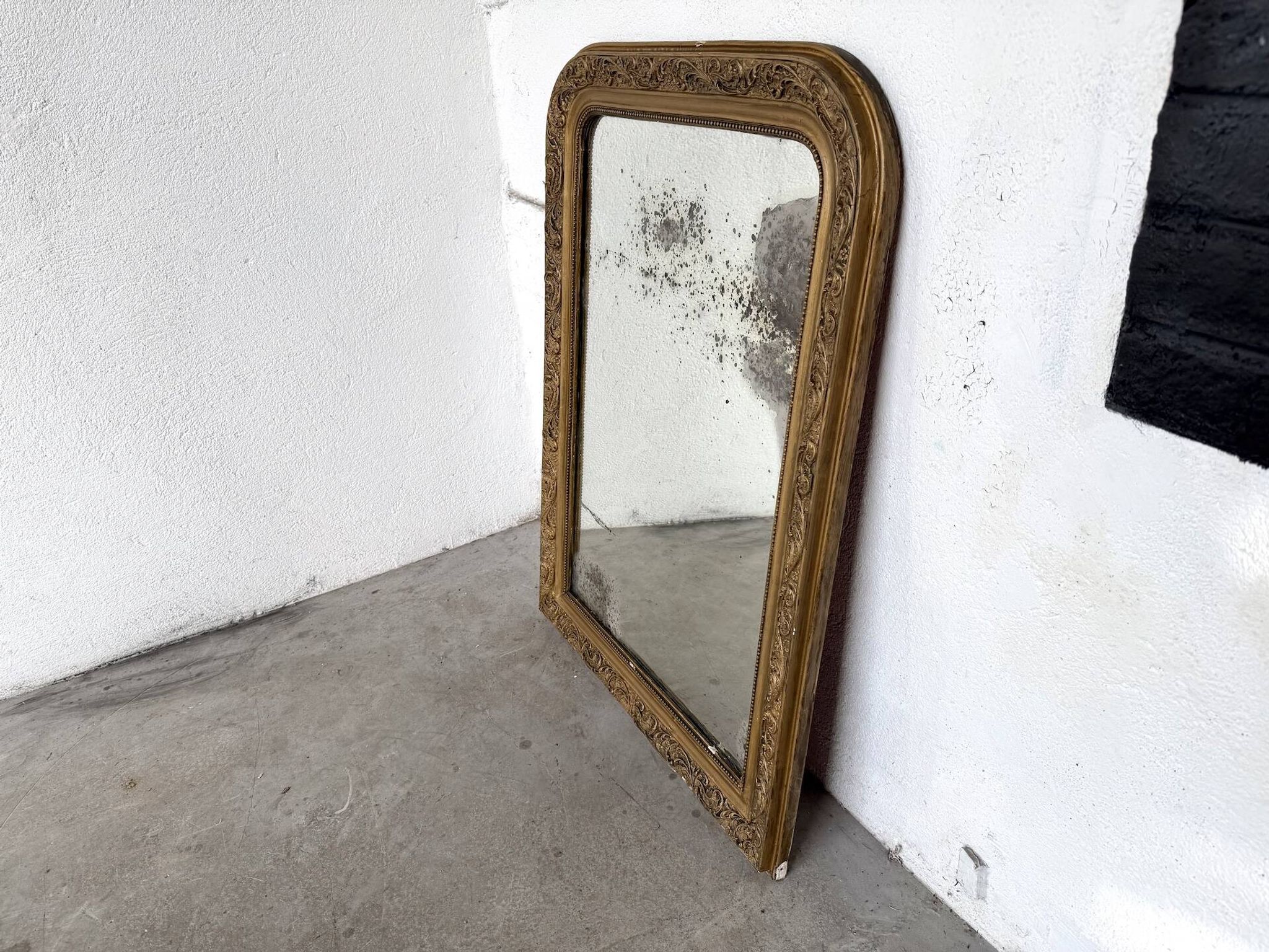 Miroir ancien au mercure, XIXe siècle