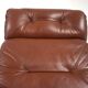 Fauteuil en cuir teck EMC, 1960
