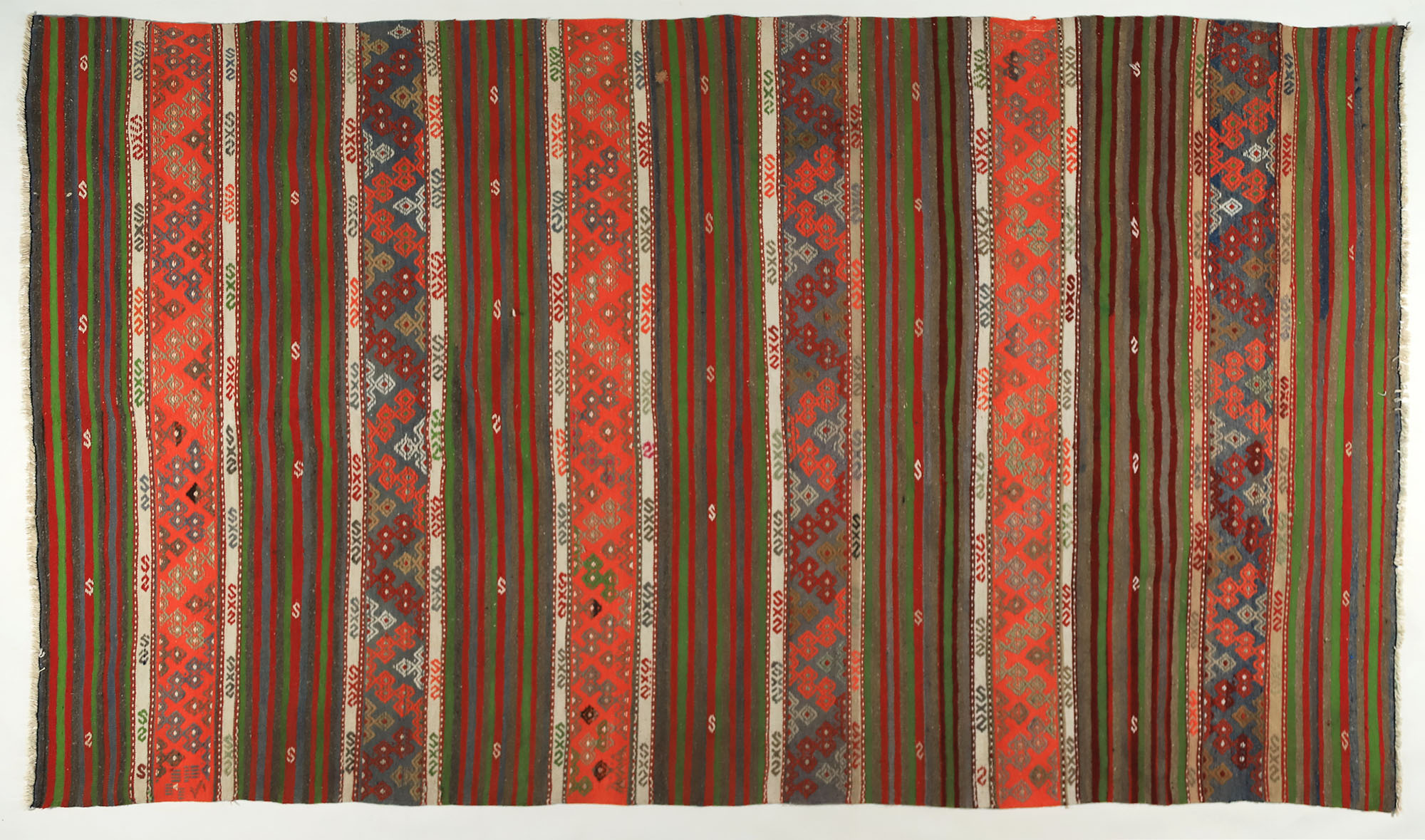 Anatolian handmade kilim rug 305 cm x 165 cm