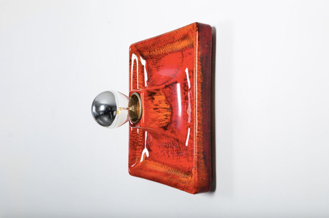 Fat Lava ceramic wall apply from Hustadt Leuchten 1970