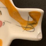 4 individual Italian ceramic stackable ashtrays with women's faces