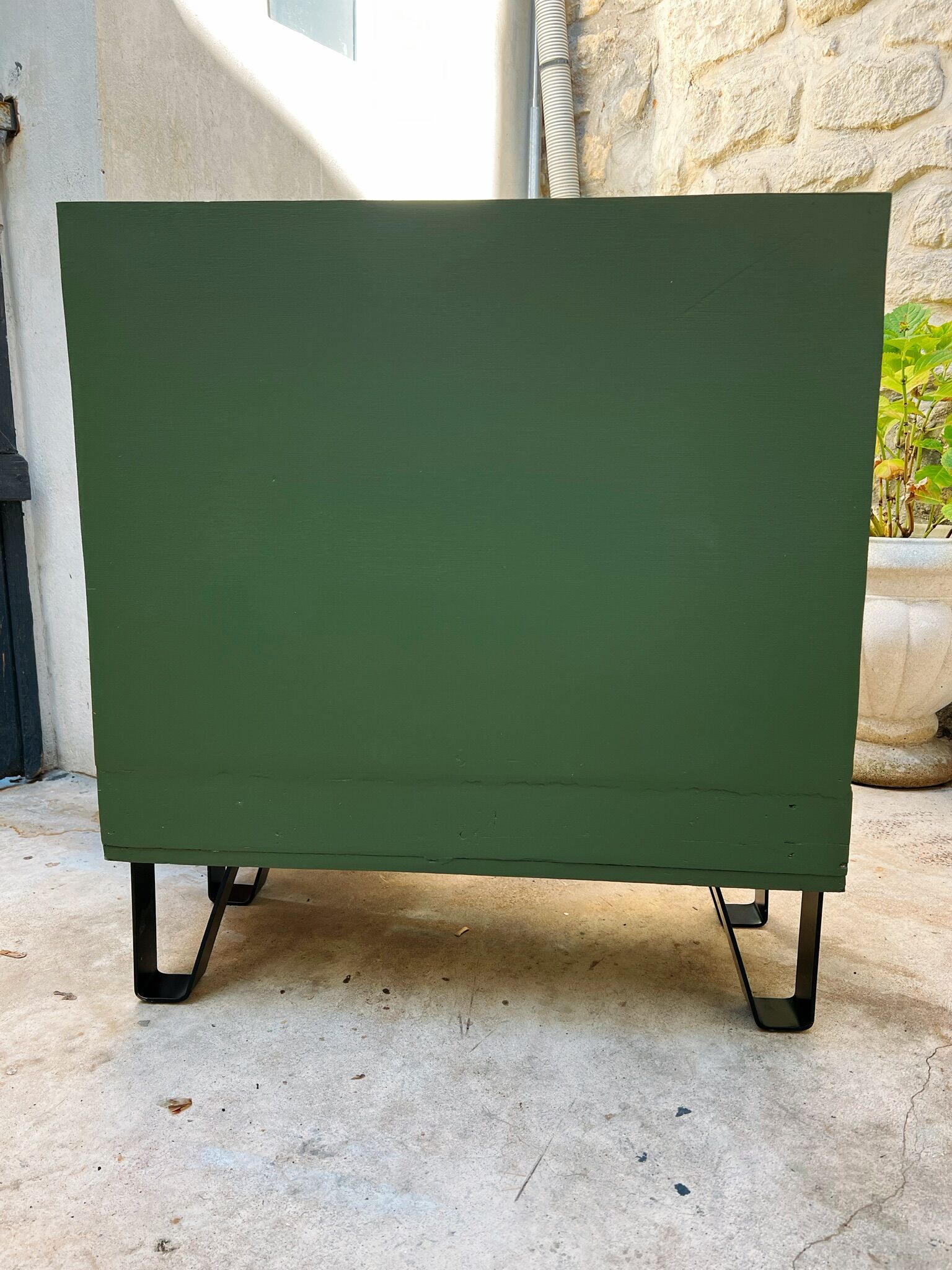 Industrial cabinet with drawers