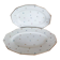 Oval dishes in floral porcelain and gold