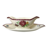Saucière Villeroy & Boch La Louvière fabrication belge en Terre de Fer début XXème