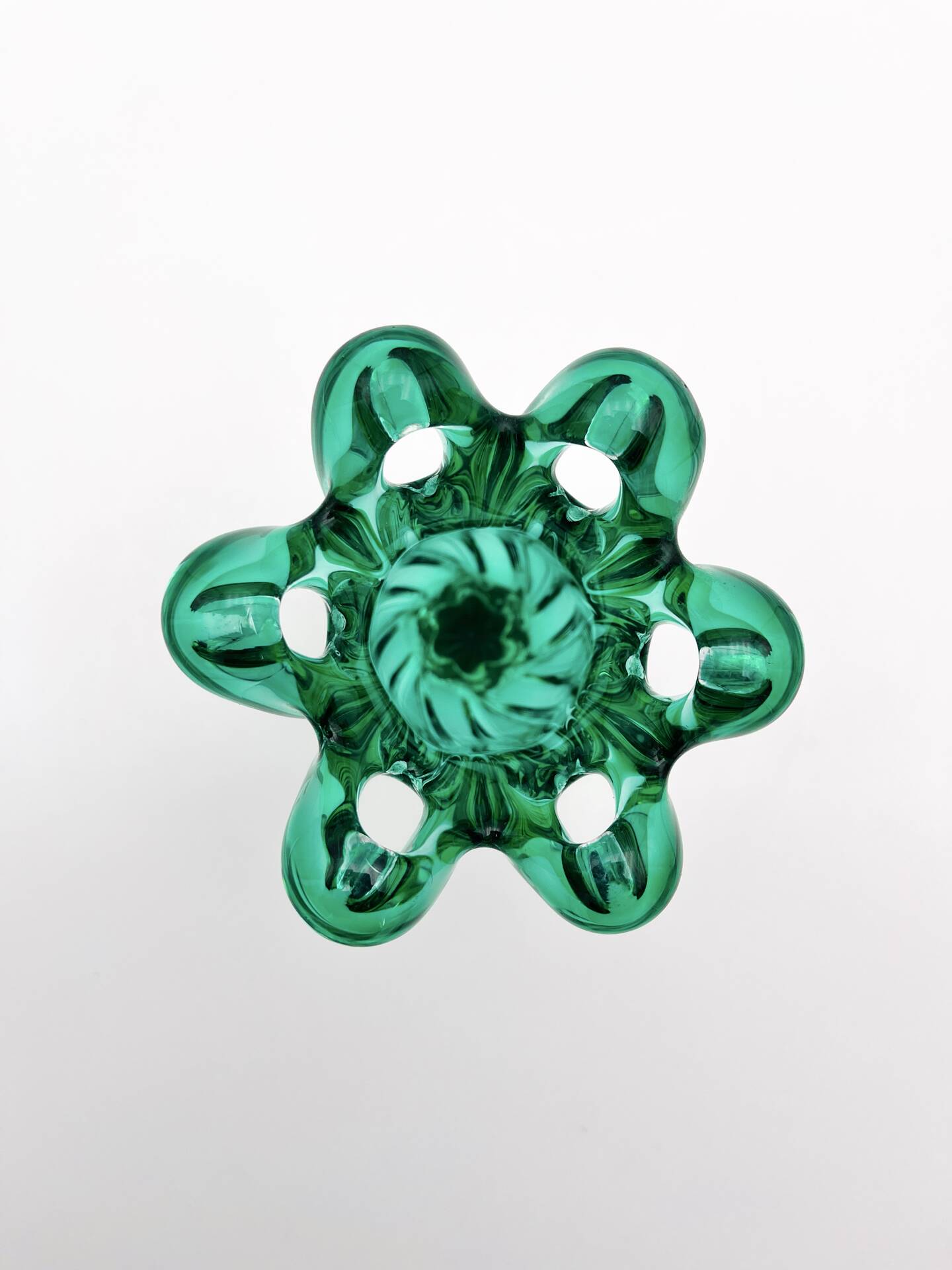 Vase Josef Hospodka Chřibská Cristal de Bohême Emerald Green 18 cm c60