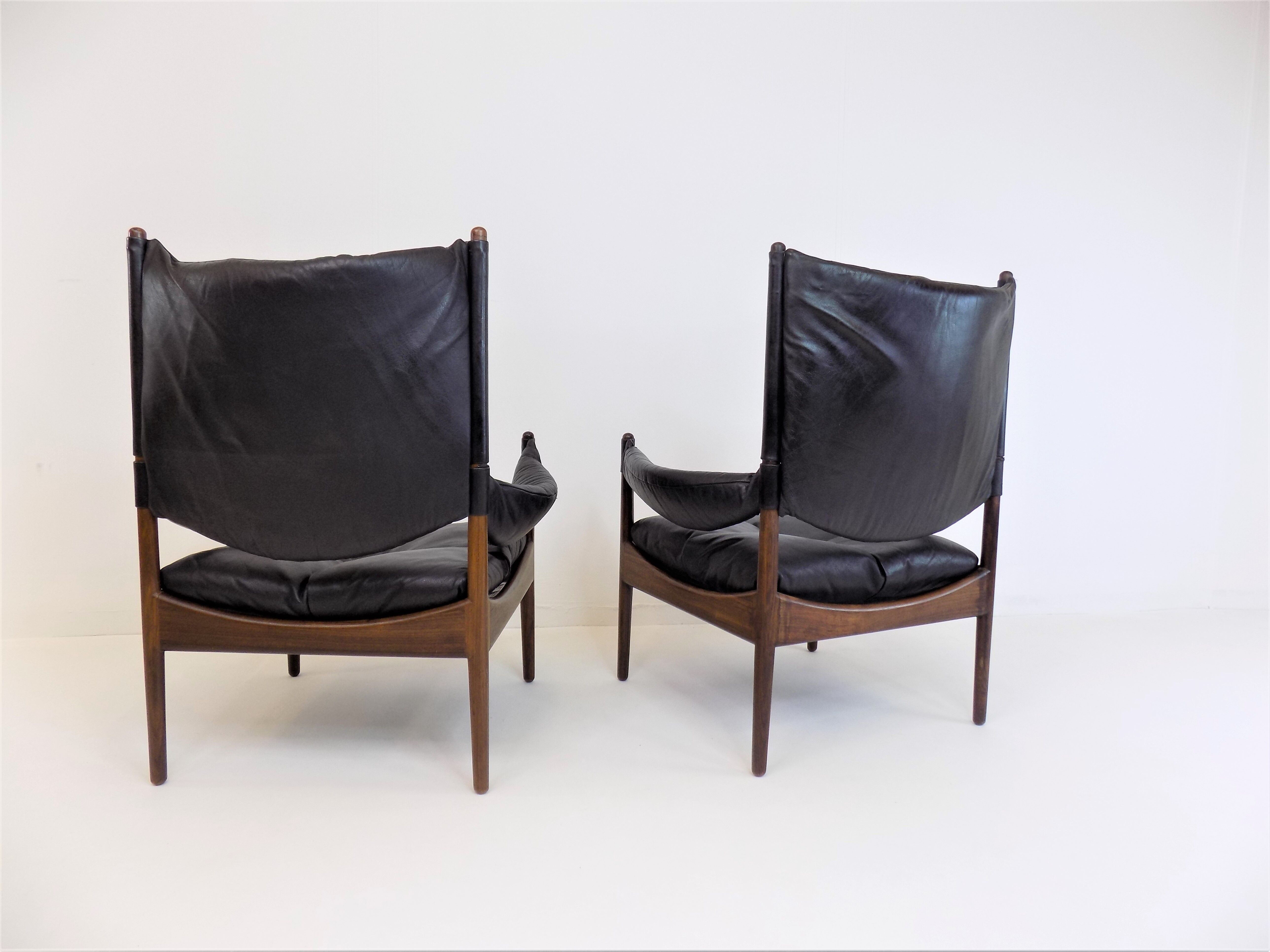 Ensemble de 2 fauteuils en cuir Modus pour Søren Willadsen, Kristian Vedel