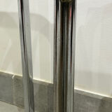 Nest of tables in chrome and smoked glass, set of 2.