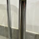 Table gigogne chrome et verre fumé lot de 2