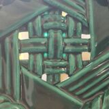 Varnished ceramic trivet from Vallauris and 2 bottle coasters.