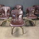 Chaises de salle à manger vintage par Cidue, ensemble de 6, années 1970.