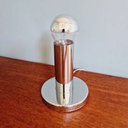 Space Age tubular lamp in chrome metal, 1970s