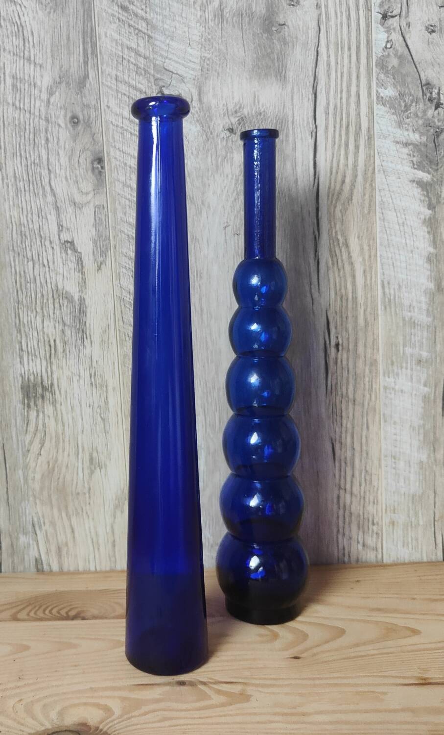 Soliflores verre ondulé et lisse